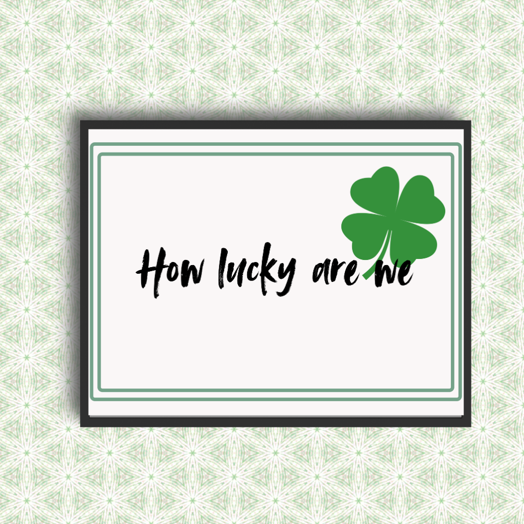 Printable motivational quote with double green border design